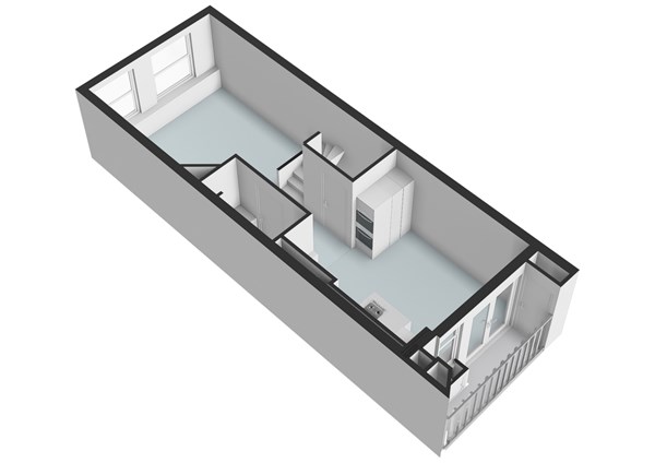 Floor plan - Utrechtsedwarsstraat 107-3, 1017 WD Amsterdam 